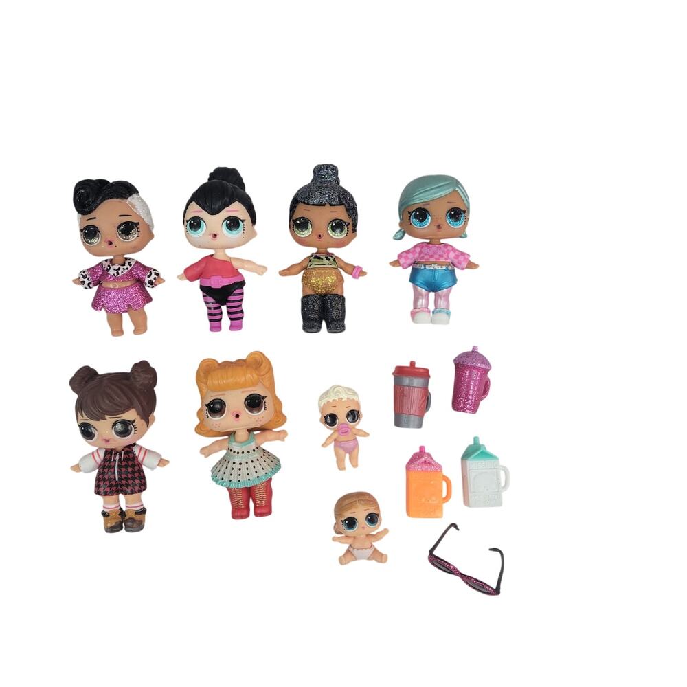 13 pc lot LOL Dolls and accessories